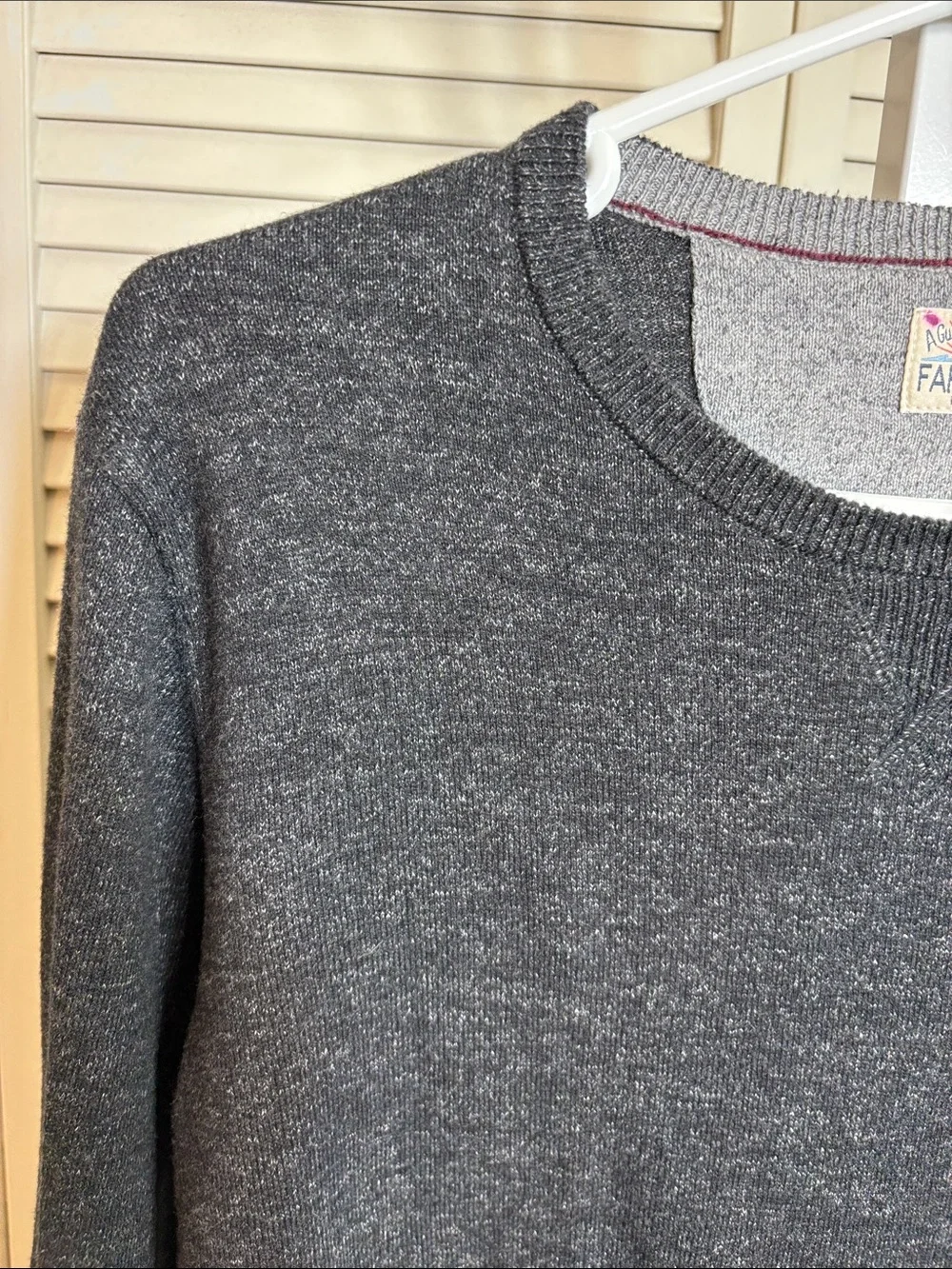 Faherty Men’s Legend Sweater Crew Long Sleeve Gray Medium